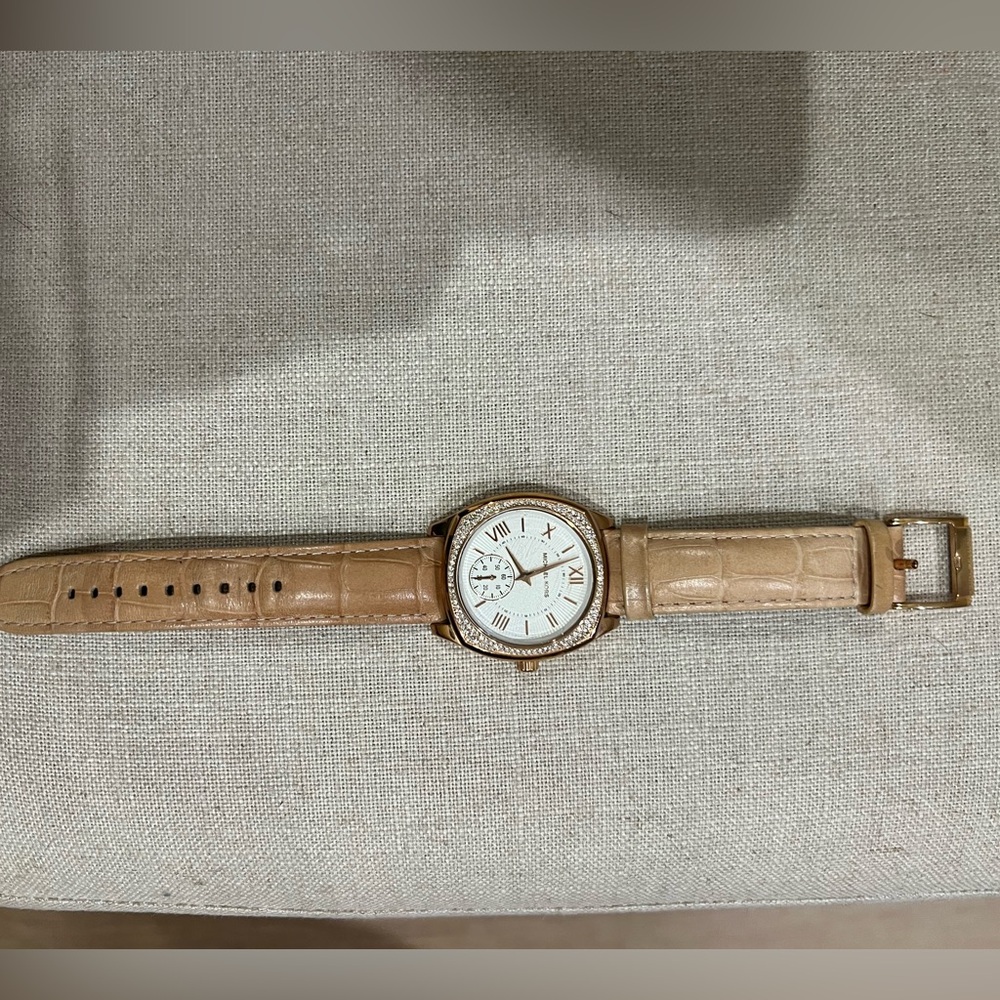 Michael Kors Tan Leather Watch